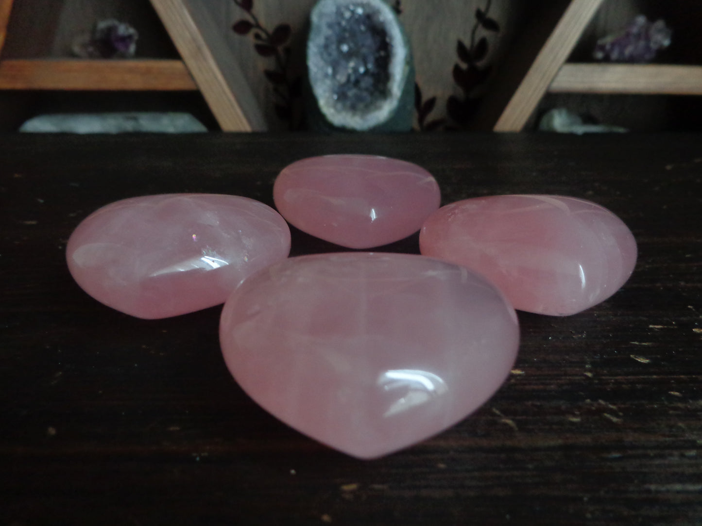 Rose Quartz Hearts